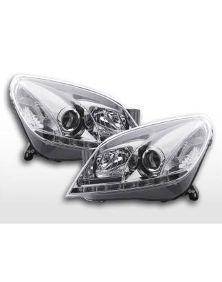 Daylight headlight LED daytime running lights Opel Astra H 2004-2009 chrome