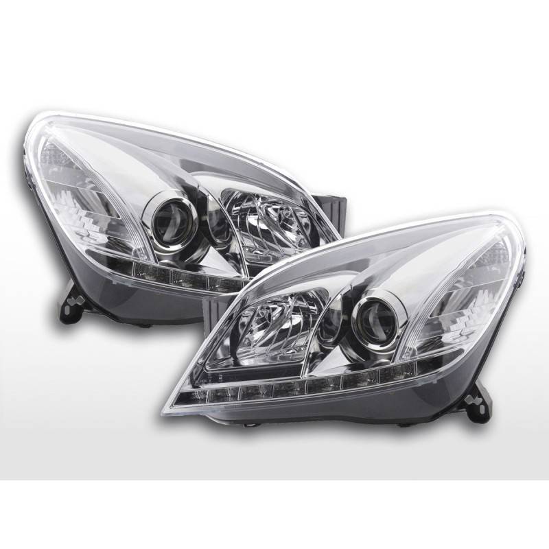 Phare Daylight LED feux de jour Opel Astra H 2004-2009 chrome