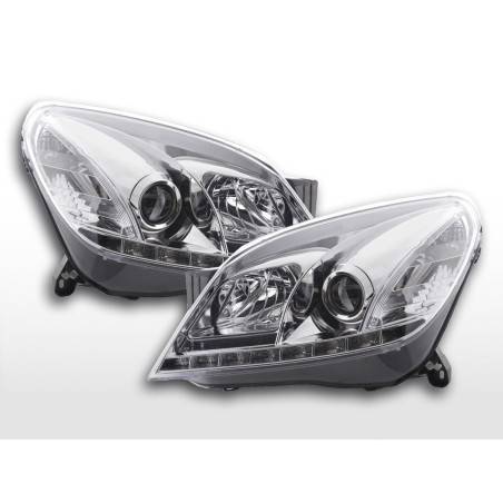 Daylight headlight LED daytime running lights Opel Astra H 2004-2009 chrome