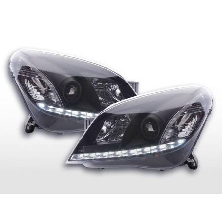 Daylight headlight LED daytime running lights Opel Astra H 2004-2009 black