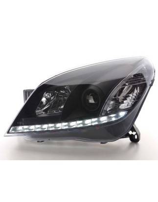 Phare Daylight LED feux de jour Opel Astra H 2004-2009 noir