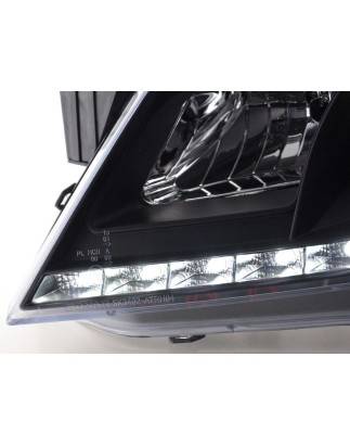 Daylight headlight LED daytime running lights Opel Astra H 2004-2009 black