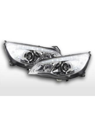 Phares avant Opel Astra J 5 portes 2009-2012 chrome avec moteur