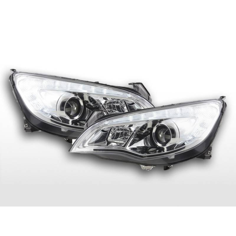 Headlight set Opel Astra J 5-door 2009-2012 chrome with engine