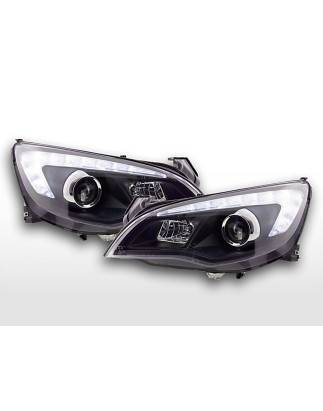 Headlight set Opel Astra J 5-door 2009-2012 black with engine