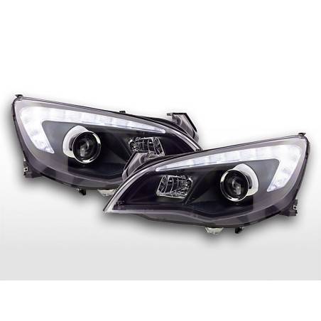 Headlight set Opel Astra J 5-door 2009-2012 black with engine