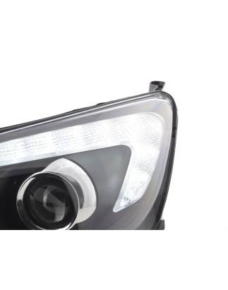 Headlight set Opel Astra J 5-door 2009-2012 black with engine