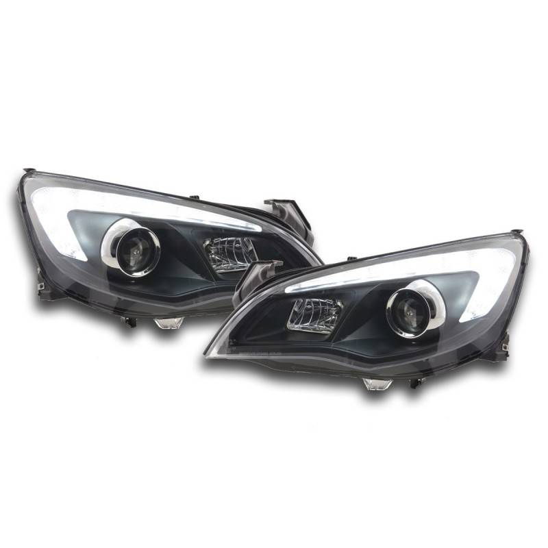 Headlight set Opel Astra J 5-door 2009-2012 black Asian model