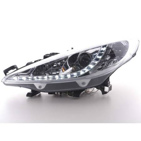 Daylight headlights LED daytime running lights Peugeot 207 06- chrome