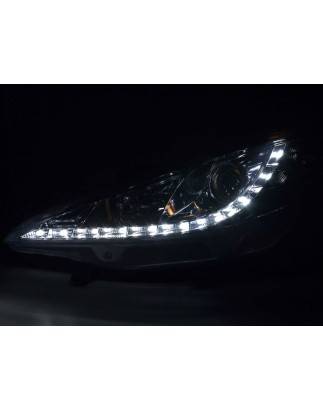 Daylight headlights LED daytime running lights Peugeot 207 06- chrome