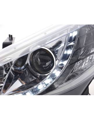 Daylight headlights LED daytime running lights Peugeot 207 06- chrome