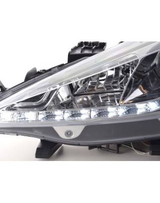 Daylight headlights LED daytime running lights Peugeot 207 06- chrome