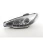 Daylight headlight LED DRL look Peugeot 206 98-07 chrome