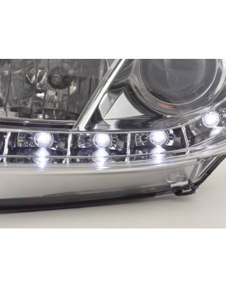 Daylight headlight LED DRL look Peugeot 206 98-07 chrome