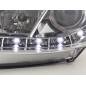 Daylight headlight LED DRL look Peugeot 206 98-07 chrome