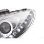 Daylight headlight LED DRL look Peugeot 206 98-07 chrome