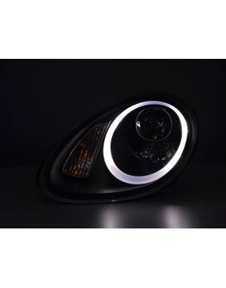 Phare Daylight LED DRL look Porsche Boxster (987) 04-08 noir