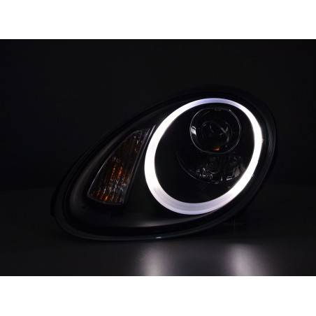 Phare Daylight LED DRL look Porsche Boxster (987) 04-08 noir