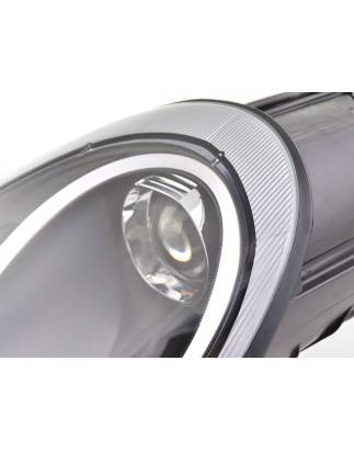 Daylight headlight LED DRL look Porsche Boxster (987) 04-08 black