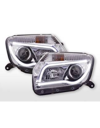 Daylight headlight LED DRL look Dacia Duster 10-13 chrome