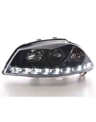 Phare Daylight LED feux de jour Seat Ibiza 3 6L 02-08 noir