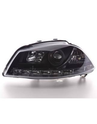 Phare Daylight LED feux de jour Seat Ibiza 3 6L 02-08 noir