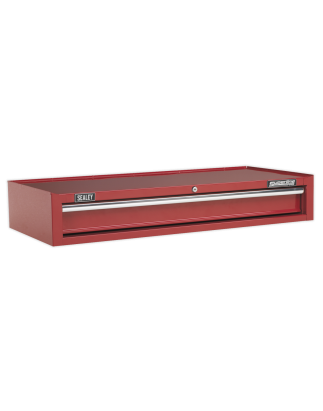 Mid-Box Tool Chest 1 Drawer with Ball-Bearing Slides Heavy-Duty- Red