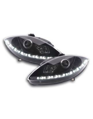 Daylight headlight LED daytime running lights Seat Leon 1P 09- black