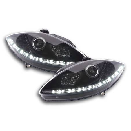 Daylight headlight LED daytime running lights Seat Leon 1P 09- black