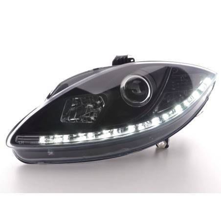 Daylight headlight LED daytime running lights Seat Leon 1P 09- black