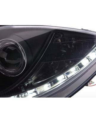 Daylight headlight LED daytime running lights Seat Leon 1P 09- black