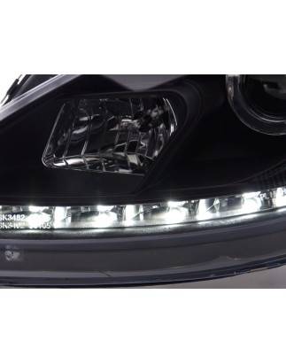 Daylight headlight LED daytime running lights Seat Leon 1P 09- black