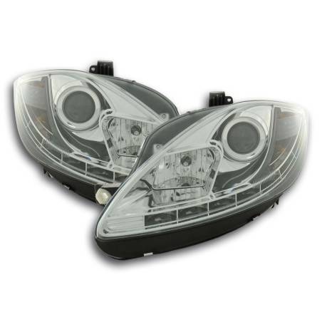 Daylight headlight LED DRL look Seat Leon 1P 09- chrome