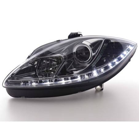 Daylight headlight LED DRL look Seat Leon 1P 09- chrome