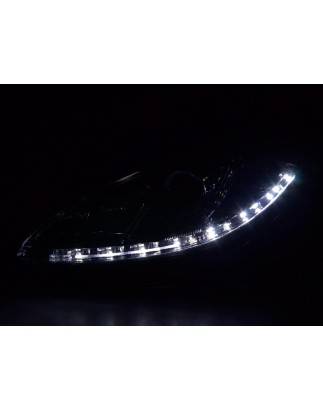 Daylight headlight LED DRL look Seat Leon 1P 09- chrome