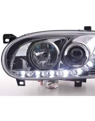 Phare Daylight LED feux de jour VW Golf 3 91-97 chrome