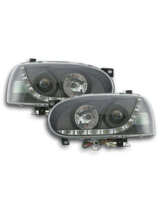 Daylight headlight LED daytime running lights VW Golf 3 91-97 black