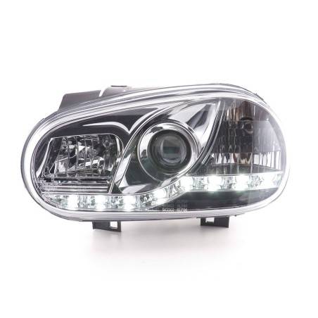 Phares Daylight LED Feux de jour LED VW Golf 4 97-03 chrome