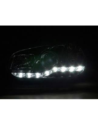 Phares Daylight LED Feux de jour LED VW Golf 4 97-03 chrome