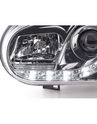 Phares Daylight LED Feux de jour LED VW Golf 4 97-03 chrome