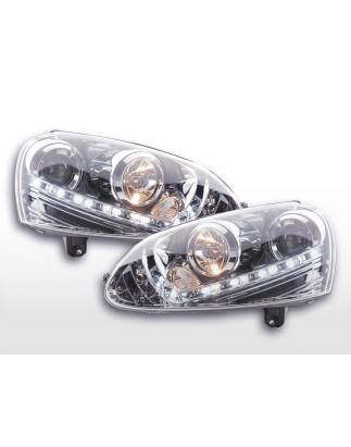 Daylight headlight LED daytime running lights VW Golf 5 03-08 chrome