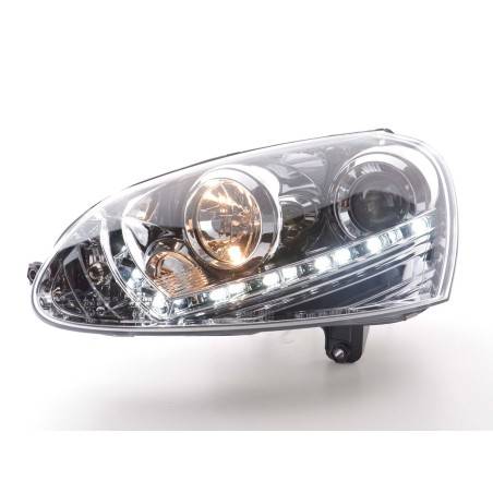 Daylight headlight LED daytime running lights VW Golf 5 03-08 chrome