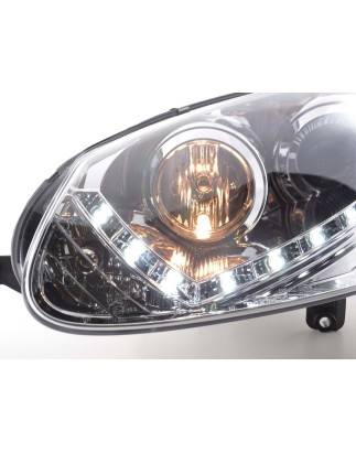 Daylight headlight LED daytime running lights VW Golf 5 03-08 chrome