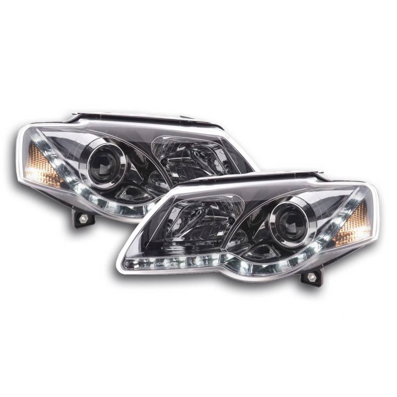 Daylight headlight LED daytime running lights VW Passat B6 3C chrome