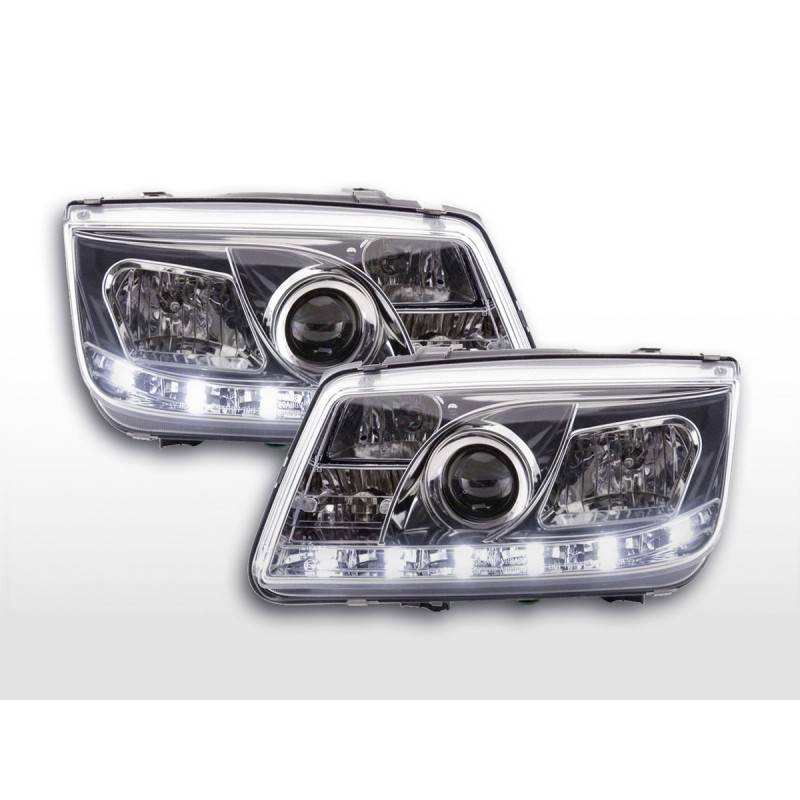 Daylight headlight LED daytime running lights VW Bora 98-05 chrome