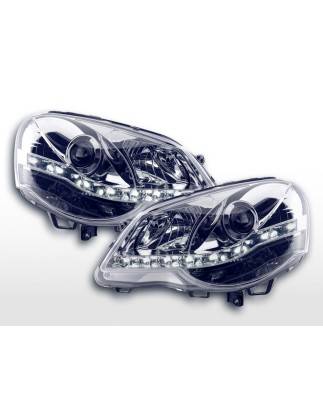 Daylight headlight LED daytime running lights VW Polo 4 9N3 chrome