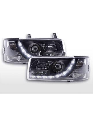 Headlights Daylight LED daytime running lights VW Bus T4 90-96 black