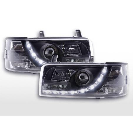 Headlights Daylight LED daytime running lights VW Bus T4 90-96 black