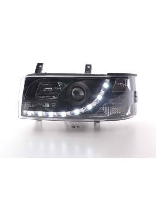 Headlights Daylight LED daytime running lights VW Bus T4 90-96 black