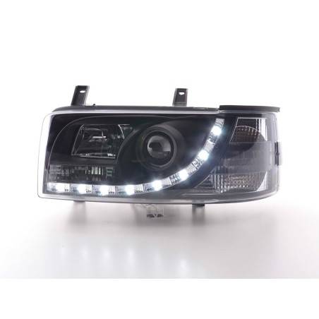 Headlights Daylight LED daytime running lights VW Bus T4 90-96 black